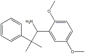 1-(2,5-dimethoxyphenyl)-2-methyl-2-phenylpropan-1-amine Struktur