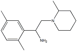 1-(2,5-dimethylphenyl)-2-(2-methylpiperidin-1-yl)ethanamine Struktur