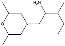 1-(2,6-dimethylmorpholin-4-yl)-3-methylpentan-2-amine Struktur