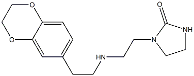 1-(2-{[2-(2,3-dihydro-1,4-benzodioxin-6-yl)ethyl]amino}ethyl)imidazolidin-2-one Struktur