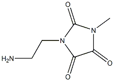 1-(2-aminoethyl)-3-methylimidazolidine-2,4,5-trione Struktur