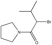 1-(2-bromo-3-methylbutanoyl)pyrrolidine Struktur