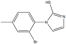 1-(2-bromo-4-methylphenyl)-1H-imidazole-2-thiol Struktur