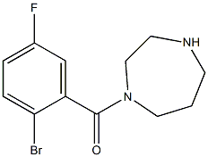 1-(2-bromo-5-fluorobenzoyl)-1,4-diazepane Struktur