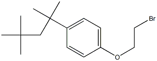 1-(2-bromoethoxy)-4-(2,4,4-trimethylpentan-2-yl)benzene Struktur