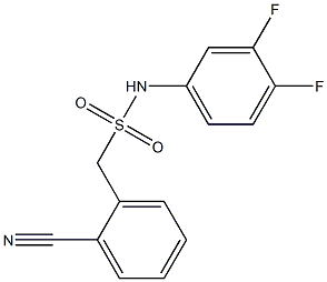 1-(2-cyanophenyl)-N-(3,4-difluorophenyl)methanesulfonamide Struktur