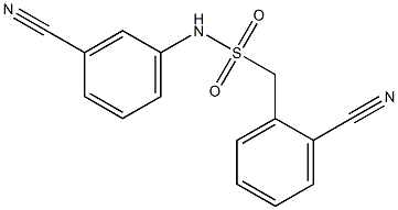 1-(2-cyanophenyl)-N-(3-cyanophenyl)methanesulfonamide Struktur