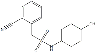 1-(2-cyanophenyl)-N-(4-hydroxycyclohexyl)methanesulfonamide Struktur