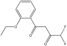 1-(2-ethoxyphenyl)-4,4-difluorobutane-1,3-dione Struktur