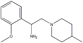 1-(2-methoxyphenyl)-2-(4-methylpiperidin-1-yl)ethanamine Struktur