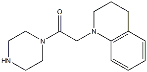 1-(2-oxo-2-piperazin-1-ylethyl)-1,2,3,4-tetrahydroquinoline Struktur