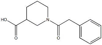 1-(2-phenylacetyl)piperidine-3-carboxylic acid Struktur