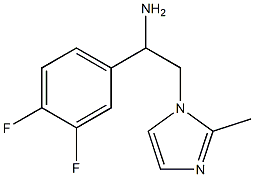 1-(3,4-difluorophenyl)-2-(2-methyl-1H-imidazol-1-yl)ethanamine Struktur