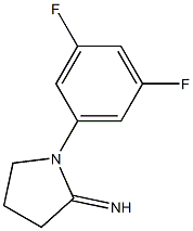 1-(3,5-difluorophenyl)pyrrolidin-2-imine Struktur