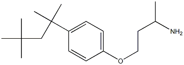 1-(3-aminobutoxy)-4-(2,4,4-trimethylpentan-2-yl)benzene Struktur