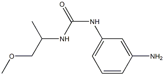 1-(3-aminophenyl)-3-(1-methoxypropan-2-yl)urea Struktur