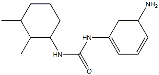 1-(3-aminophenyl)-3-(2,3-dimethylcyclohexyl)urea Struktur