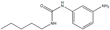 1-(3-aminophenyl)-3-pentylurea Struktur