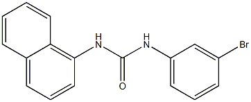 1-(3-bromophenyl)-3-naphthalen-1-ylurea Struktur