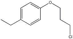 1-(3-chloropropoxy)-4-ethylbenzene Struktur