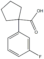 1-(3-fluorophenyl)cyclopentane-1-carboxylic acid Struktur