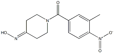 1-(3-methyl-4-nitrobenzoyl)piperidin-4-one oxime Struktur