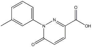 1-(3-methylphenyl)-6-oxo-1,6-dihydropyridazine-3-carboxylic acid Struktur