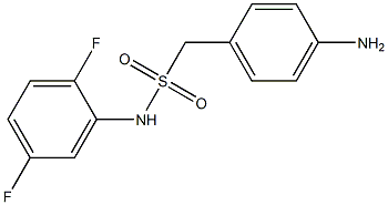 1-(4-aminophenyl)-N-(2,5-difluorophenyl)methanesulfonamide Struktur