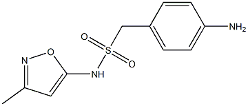 1-(4-aminophenyl)-N-(3-methyl-1,2-oxazol-5-yl)methanesulfonamide Struktur