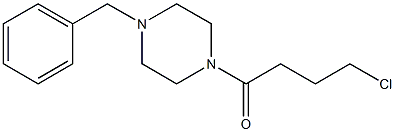 1-(4-benzylpiperazin-1-yl)-4-chlorobutan-1-one Struktur