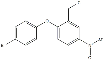 1-(4-bromophenoxy)-2-(chloromethyl)-4-nitrobenzene Struktur