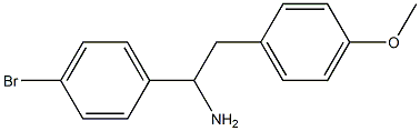 1-(4-bromophenyl)-2-(4-methoxyphenyl)ethanamine Struktur