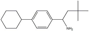 1-(4-cyclohexylphenyl)-3,3-dimethylbutan-1-amine Struktur