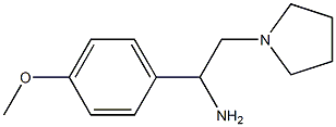 1-(4-methoxyphenyl)-2-pyrrolidin-1-ylethanamine Struktur