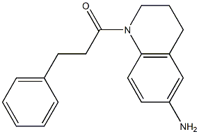 1-(6-amino-1,2,3,4-tetrahydroquinolin-1-yl)-3-phenylpropan-1-one Struktur