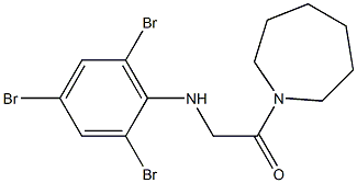 1-(azepan-1-yl)-2-[(2,4,6-tribromophenyl)amino]ethan-1-one Struktur