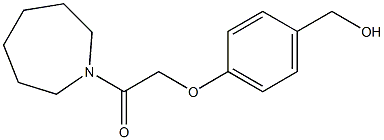 1-(azepan-1-yl)-2-[4-(hydroxymethyl)phenoxy]ethan-1-one Struktur