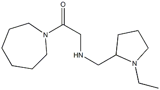 1-(azepan-1-yl)-2-{[(1-ethylpyrrolidin-2-yl)methyl]amino}ethan-1-one Struktur