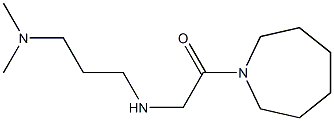 1-(azepan-1-yl)-2-{[3-(dimethylamino)propyl]amino}ethan-1-one Struktur