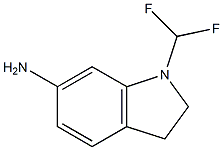 1-(difluoromethyl)-2,3-dihydro-1H-indol-6-amine Struktur