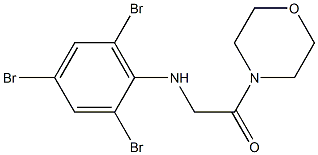 1-(morpholin-4-yl)-2-[(2,4,6-tribromophenyl)amino]ethan-1-one Struktur