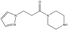 1-(piperazin-1-yl)-3-(1H-pyrazol-1-yl)propan-1-one Struktur