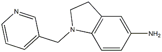 1-(pyridin-3-ylmethyl)-2,3-dihydro-1H-indol-5-amine Struktur