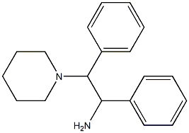 1,2-diphenyl-2-(piperidin-1-yl)ethan-1-amine Struktur