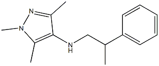 1,3,5-trimethyl-N-(2-phenylpropyl)-1H-pyrazol-4-amine Struktur