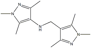 1,3,5-trimethyl-N-[(1,3,5-trimethyl-1H-pyrazol-4-yl)methyl]-1H-pyrazol-4-amine Struktur