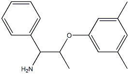 1-[(1-amino-1-phenylpropan-2-yl)oxy]-3,5-dimethylbenzene Struktur