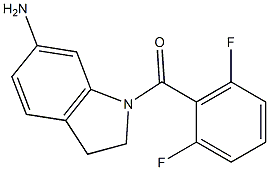 1-[(2,6-difluorophenyl)carbonyl]-2,3-dihydro-1H-indol-6-amine Struktur