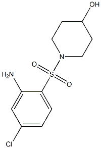 1-[(2-amino-4-chlorobenzene)sulfonyl]piperidin-4-ol Struktur