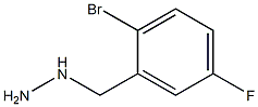 1-[(2-bromo-5-fluorophenyl)methyl]hydrazine Struktur